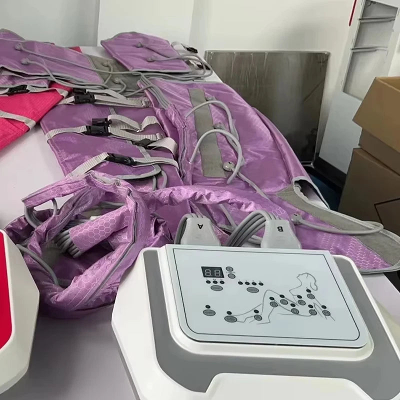 Pressotherapy Machine for Lymphatic Massage - Purple & Red Options Massage Chairs Tidesmit