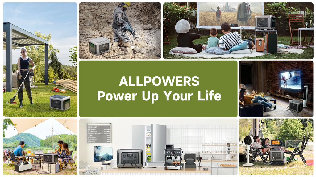 ALLPOWERS R2500 Portable Power Station 1920Wh 2500W Solar Generator & SP037 Solar Panels 400W / 2X400W Solar Charger for Camping