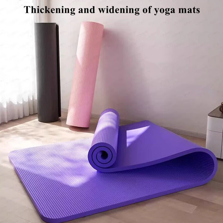 200/185×80/90cmYoga Mat Travel Fitness Exercise 10mm Thicknesses for Yoga Pilates Floor Workouts Thicken Widen Moisture-proof