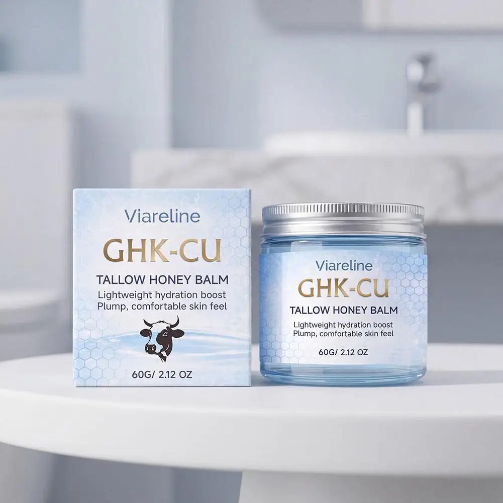 GHK-CU Copper Peptide TALLOW HONEY BALM Lightweight Hydration Boost Plump Repair The Skin Barrier Skincare for All Skin Types