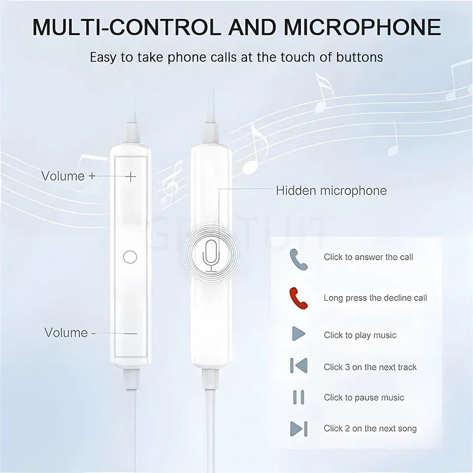 Tidesmit Wired Earphones USB-C & 3.5mm In-Ear Headset with Mic Tidesmit