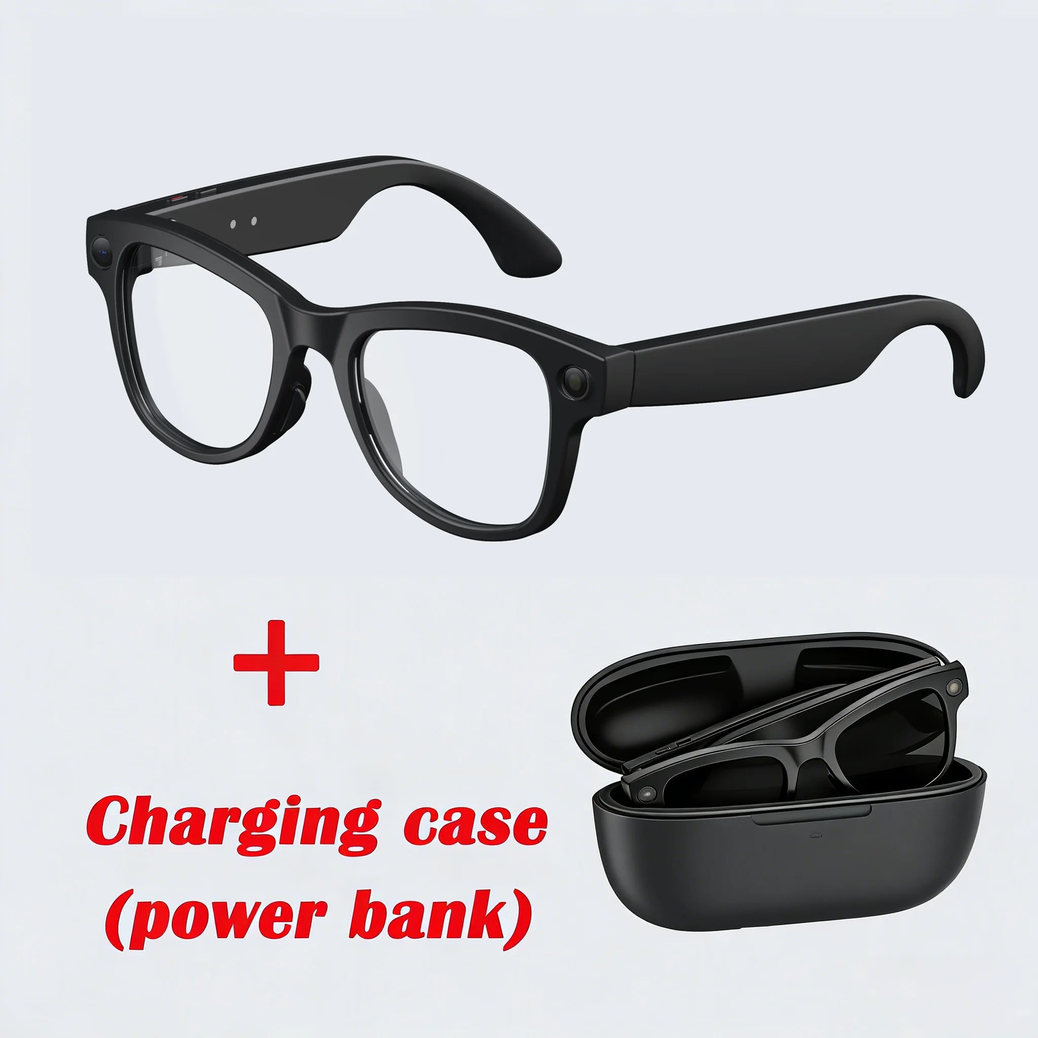Smart Camera Glasses 4K HD Video Recorder with Integrated Voice Assistant Anti blue light 1 Tidesmit