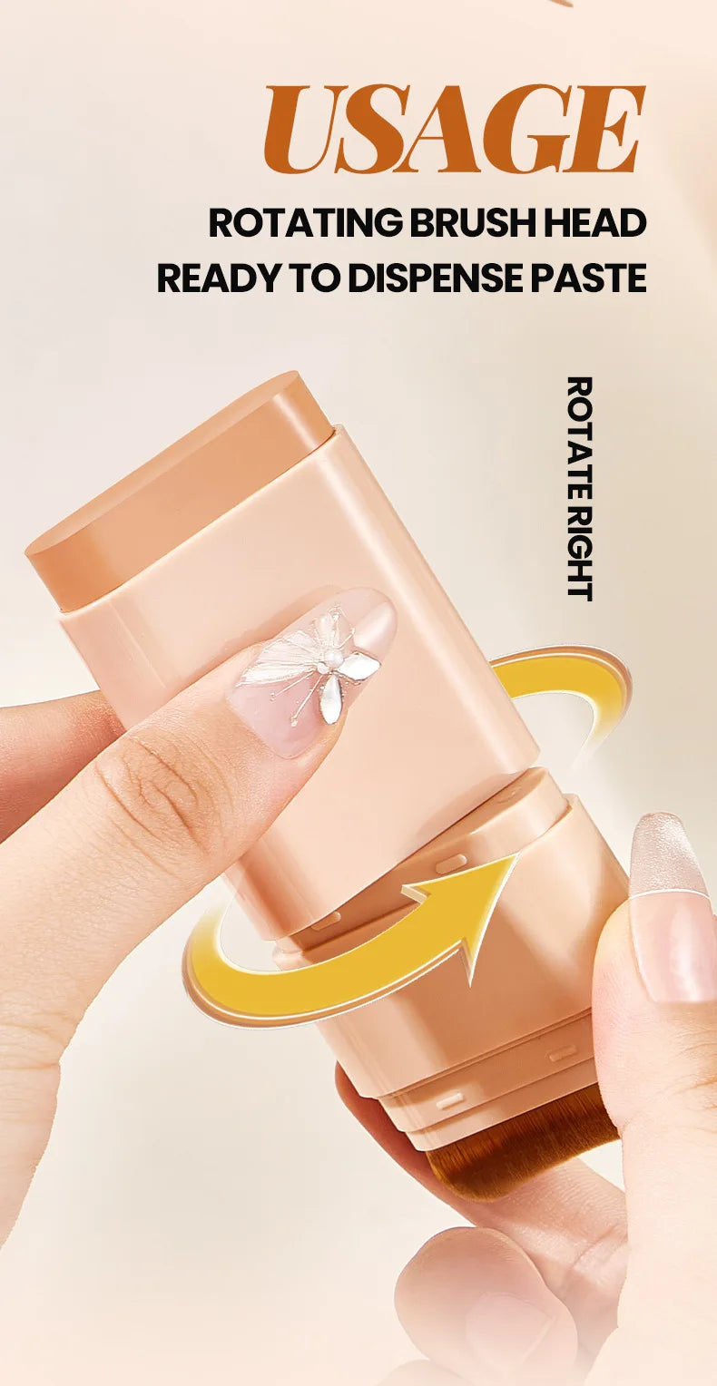 Tidesmit Eraser Concealer Double-Head Foundation Stick swatch showing nine-color waterproof non-gluggy texture
