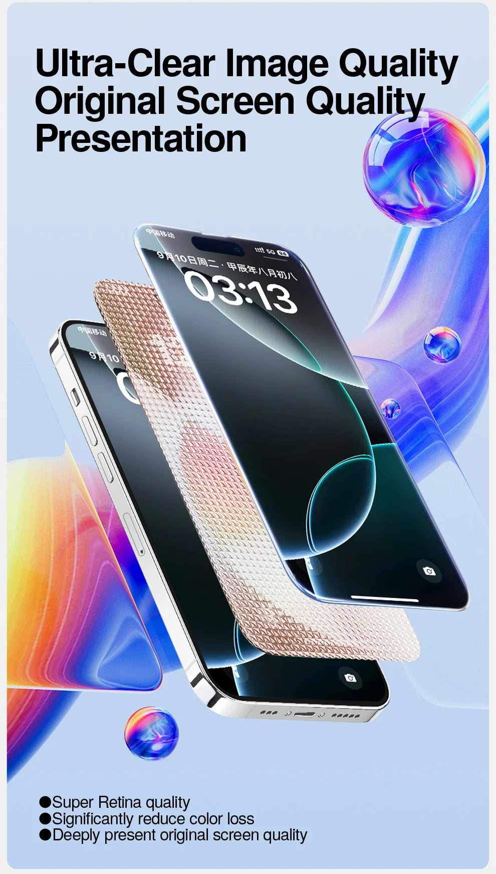 SmartDevil 1/2 PCS Dust-free Box Screen Protector for iPhone 17 Pro Max 17 Pro HD Tempered Glass Film for iPhone 17 Anti-scratch AE Tidesmit