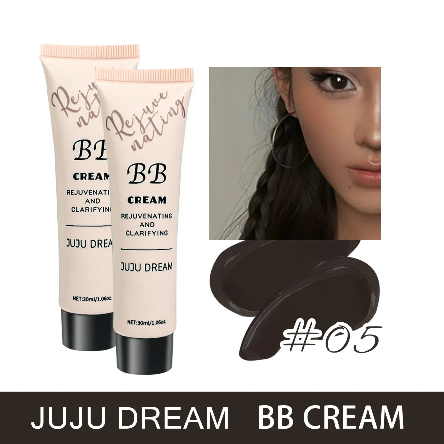 Tidesmit BB cream and liquid foundation for dry skin featuring oil control waterproof concealer in shade 10