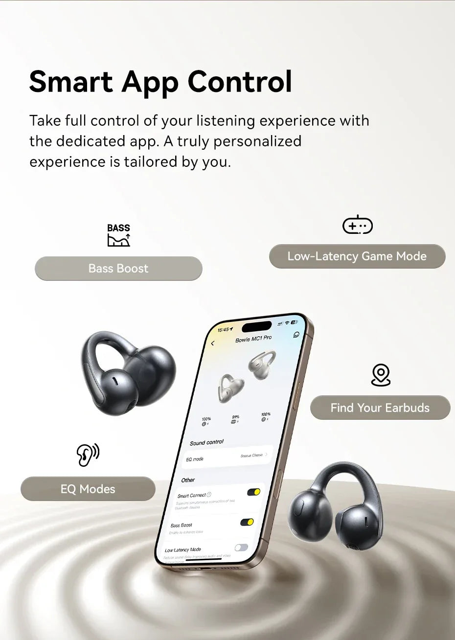 Open Ear Wireless Earbuds Bluetooth 5.4 - Tidesmit Tidesmit