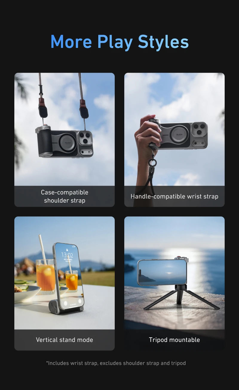 Phone Camera Grip for iPhone 17 Pro Max - Military-Grade Protection Case Tidesmit