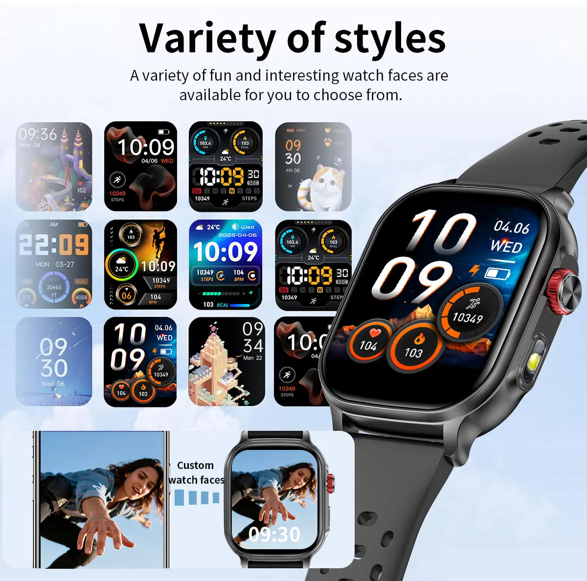 2026 new men's and women's smartwatches, fitness trackers,wireless calling, IPX8 waterproof, activity pedometers, birthday gifts