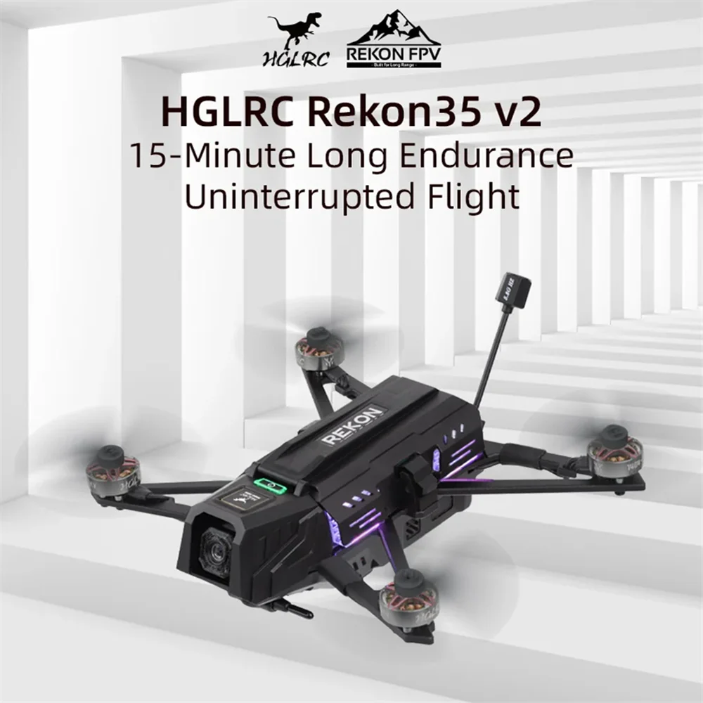 HGLRC Rekon35 Long Range FPV Drone - 3.5 Inch ELRS Power Kit O4 Lite ELRS 915M Tidesmit