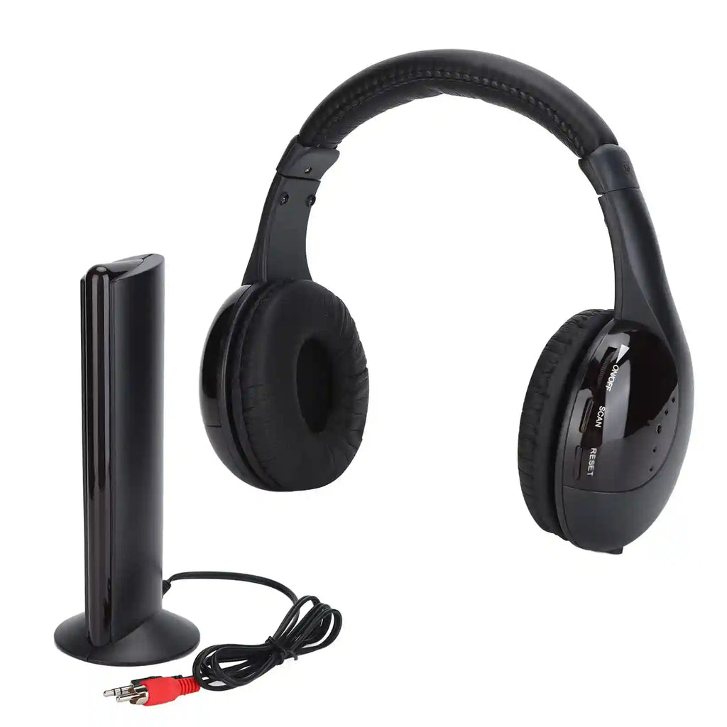 Wireless Headphones with Active Noise Cancellation & HiFi Bass - Black Tidesmit