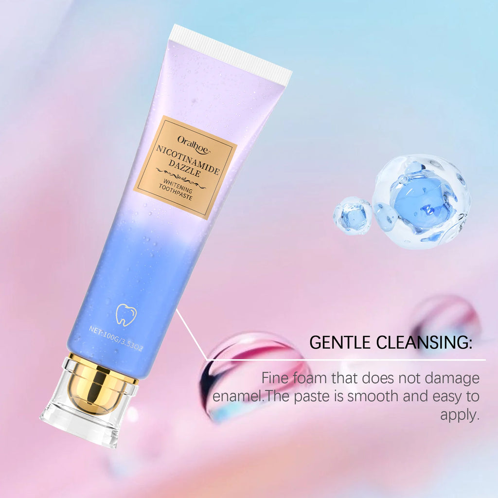Tidesmit Niacinamide teeth whitening toothpaste for deep stain removal and fresh breath oral care