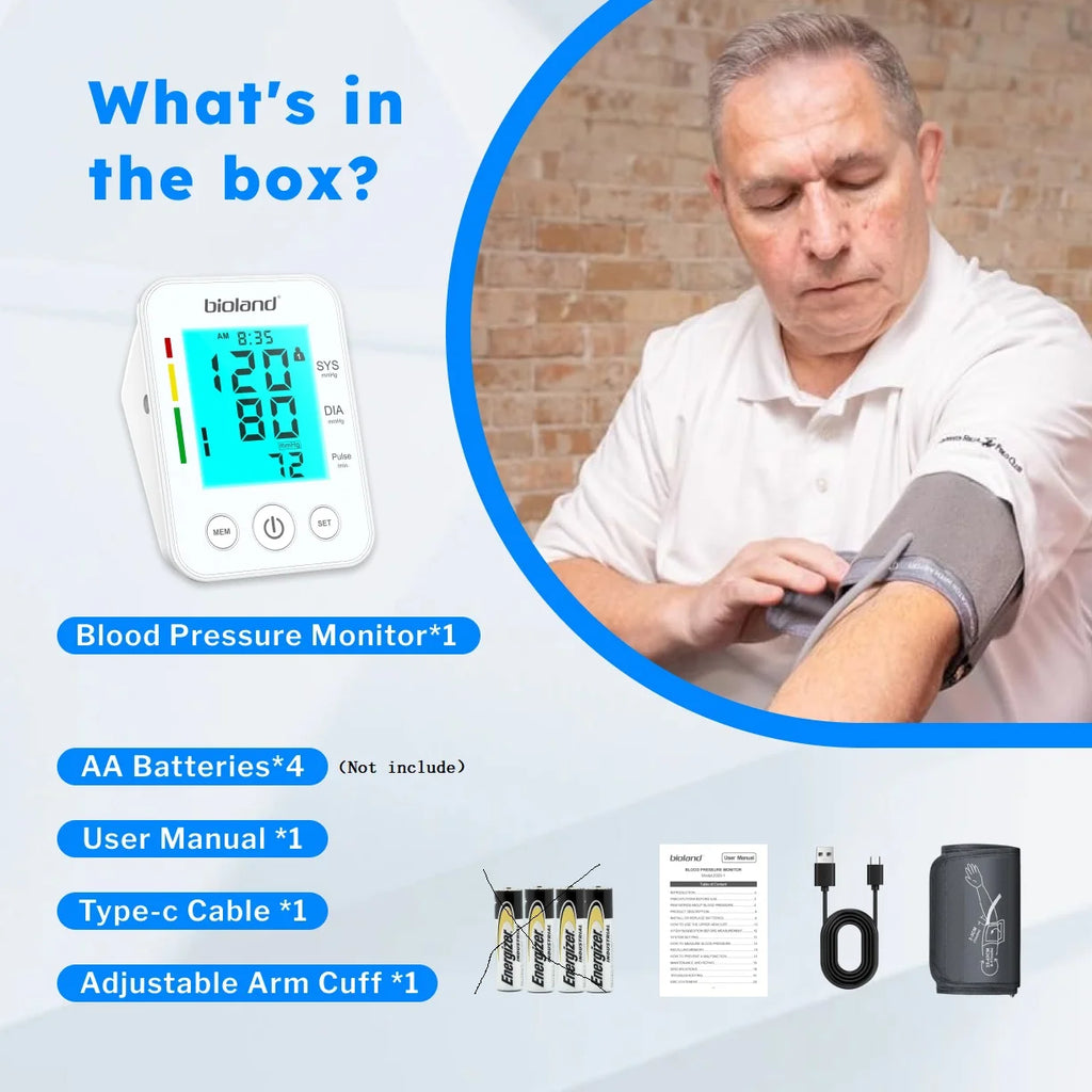 LinkSun 2005-1 Blood Pressure Monitor Tensiometer 22-42cm Upper Arm Blood Pressure Checker Digital BP Machine Heart Rate Monitor