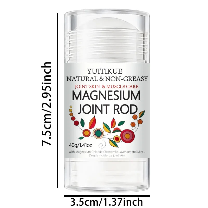YUITIKUE Magnesium Chloride Stick for Joint and Muscle Care, Fast Absorption, Naturally Non-Greasy, 40g