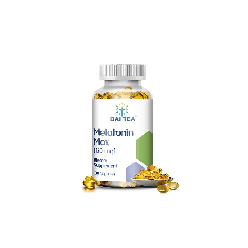 Melatonin Capsules Dietary Supplement - Relieve Insomnia, Help Improve Sleep Quality, Reduce Waking Time, Help Deep Sleep