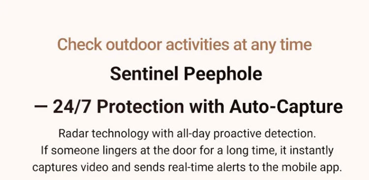Wishome APP 3D Face Recognition Smart Lock with Camera, Video Call, and Voice Intercom Functions