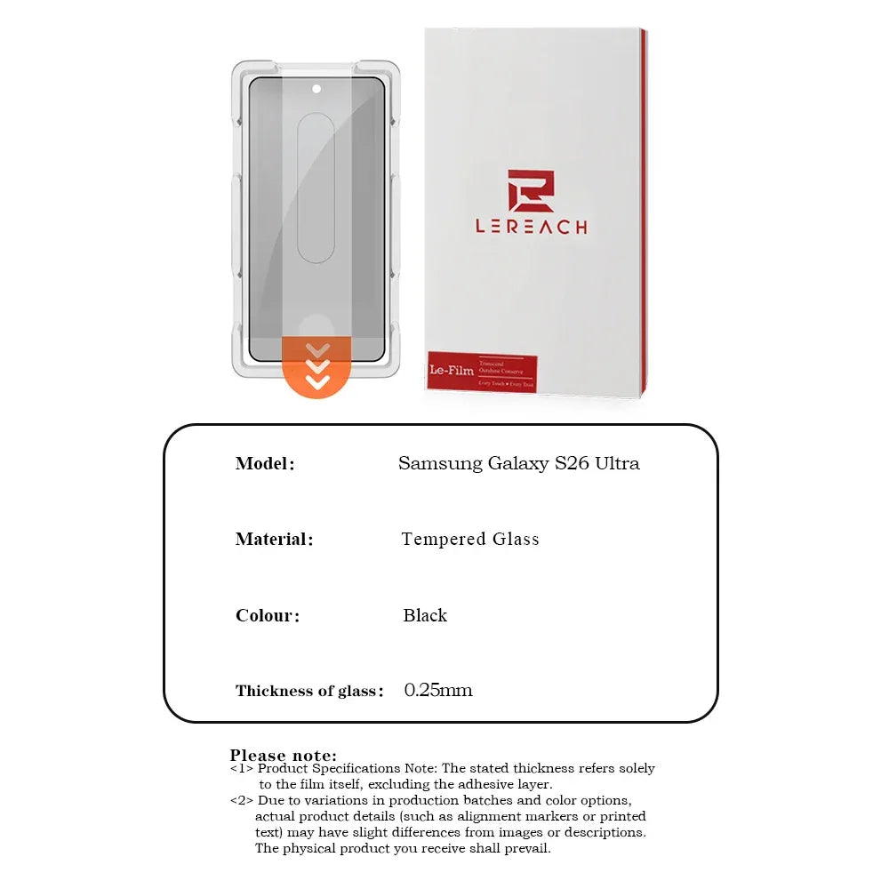 Anti-Spy Screen Protector for Samsung Galaxy S24 Ultra - 9H Privacy Glass Tidesmit