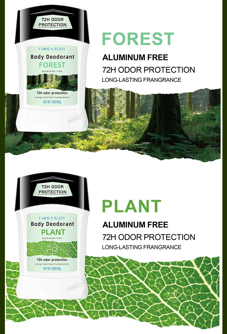 Tidesmit 50g aluminum-free deodorant stick for women with natural flower scent for effective body odor control.