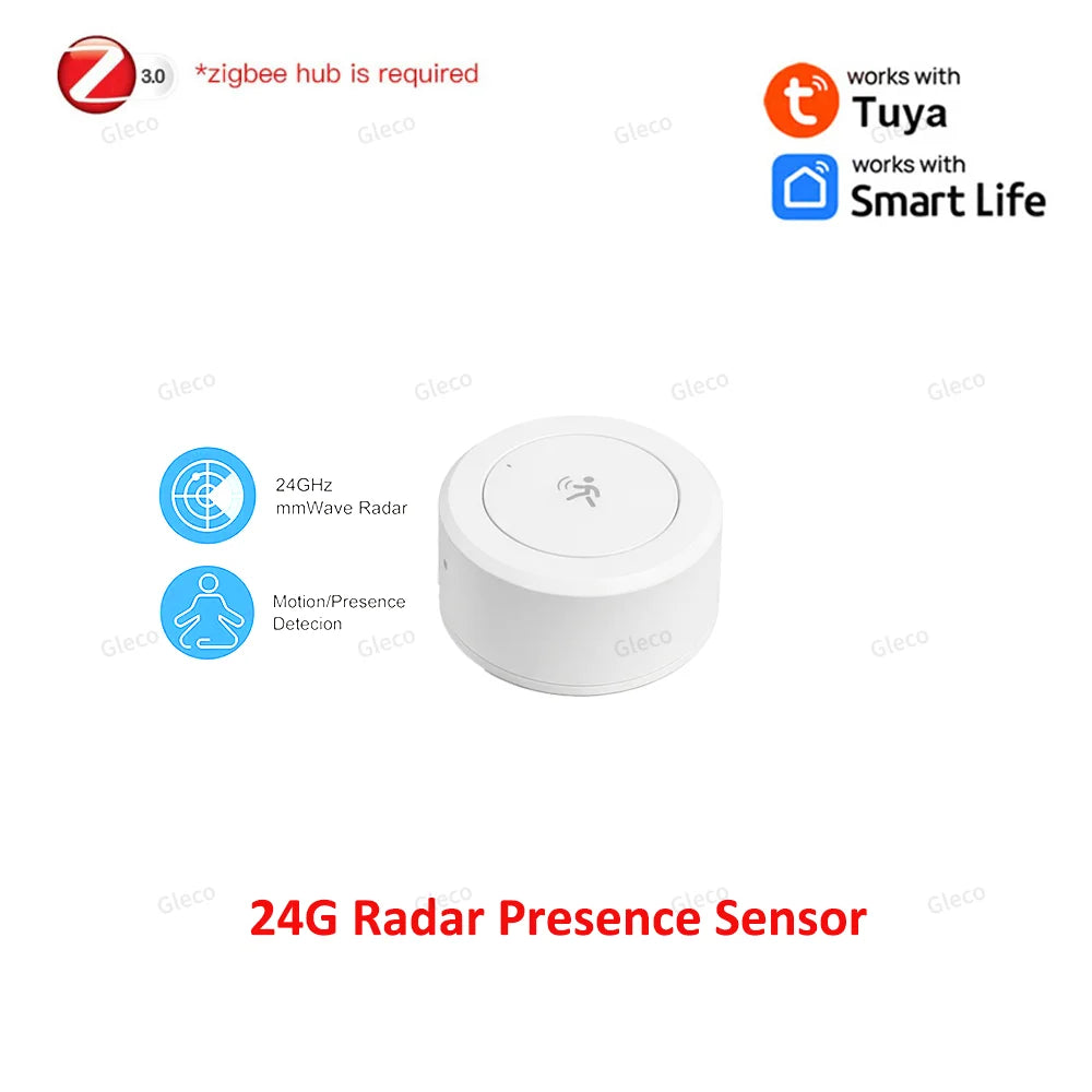 Zigbee MmWave Human Presence Sensor | Precision Smart Home Radar TYPE4 For TUYA China Mainland Tidesmit