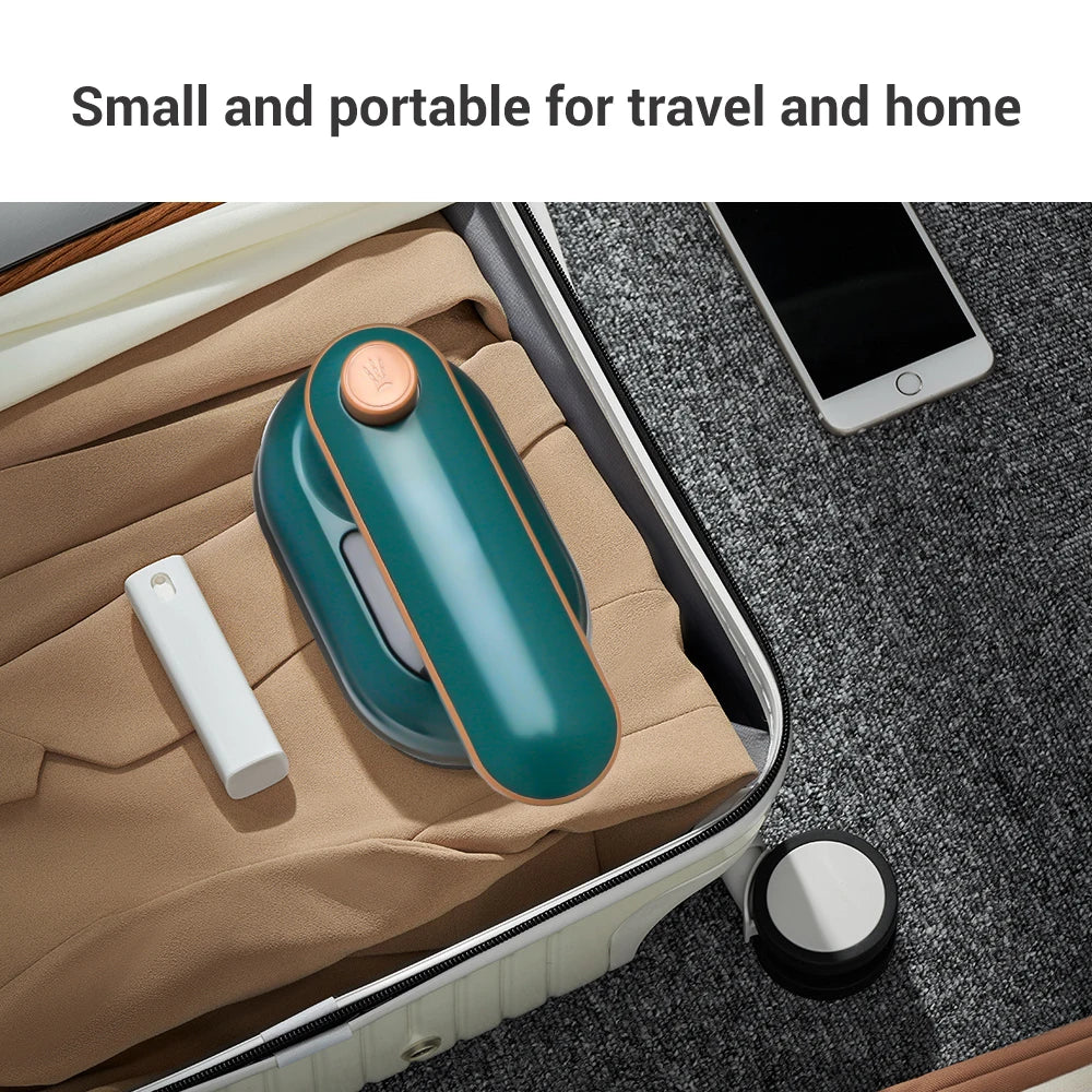 Tidesmit portable rotating garment steamer showing handheld design features for versatile dry and wet clothes ironing