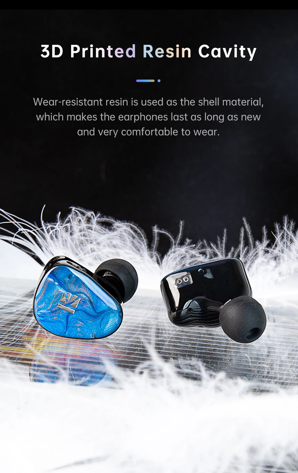 Dual Dynamic Driver IEM Earphones with Detachable Cable Tidesmit