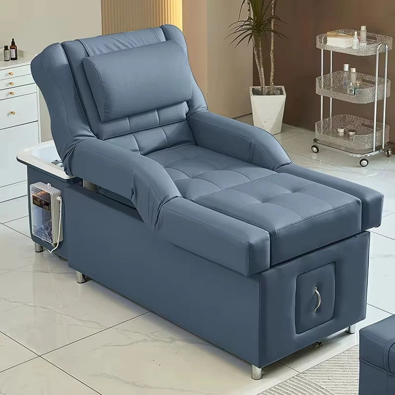 Electric Massage Bed and Head Therapy Chair | Tidesmit Premium Wellness Massage Chairs light green Tidesmit