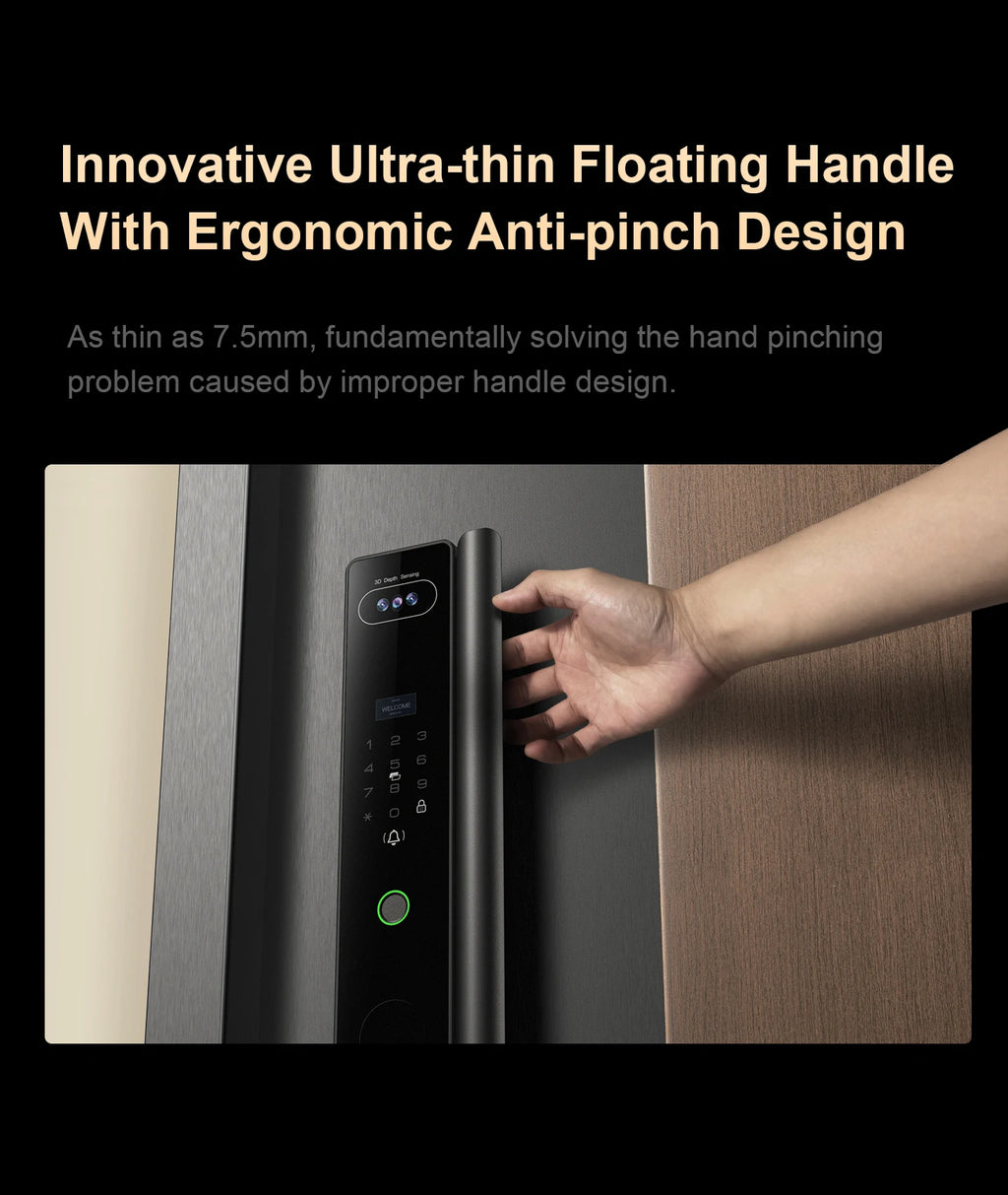 Waterproof 3d Face Recognition Serrure Intelligente Electronic Tuya Digital Fingerprint Door Smart Lock With Camera