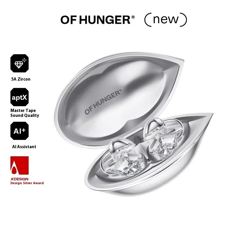 White Zircon Bluetooth Earphones - Tidesmit Wireless TWS 01 Tidesmit
