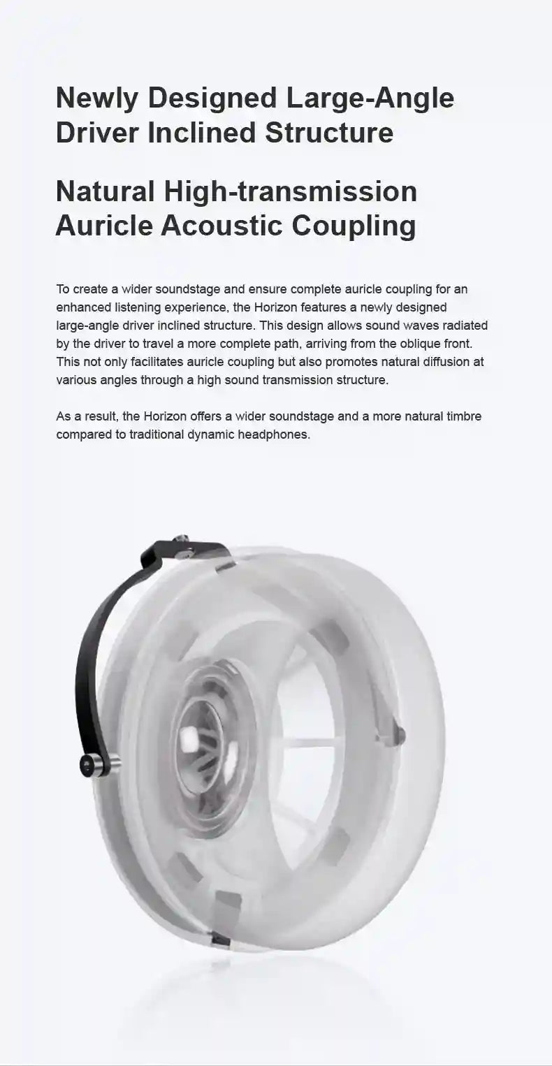 Moondrop Horizon Over-Ear Headphones with 50mm Dynamic Driver Tidesmit
