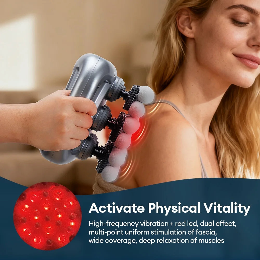 Deep Tissue Muscle Massage Gun | 48 Heads | Silent Electric Massager Back Massage Instrument Tidesmit