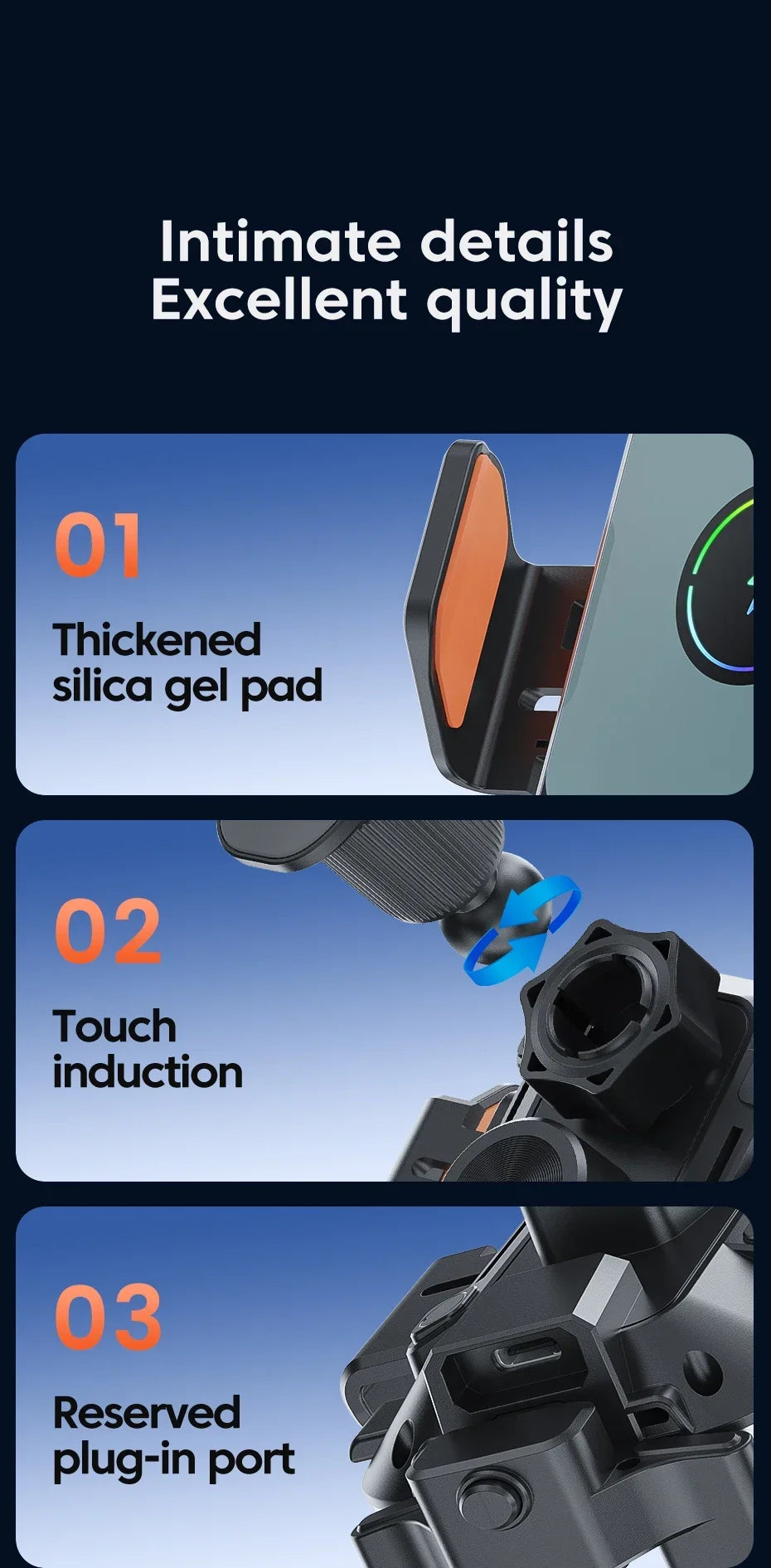 Car Air Outlet Phone Wireless Charger Air Vent GPS Holder For iPhone 16 15 14 13 12 Pro Max Samsung Xiaomi Fast Charging Station