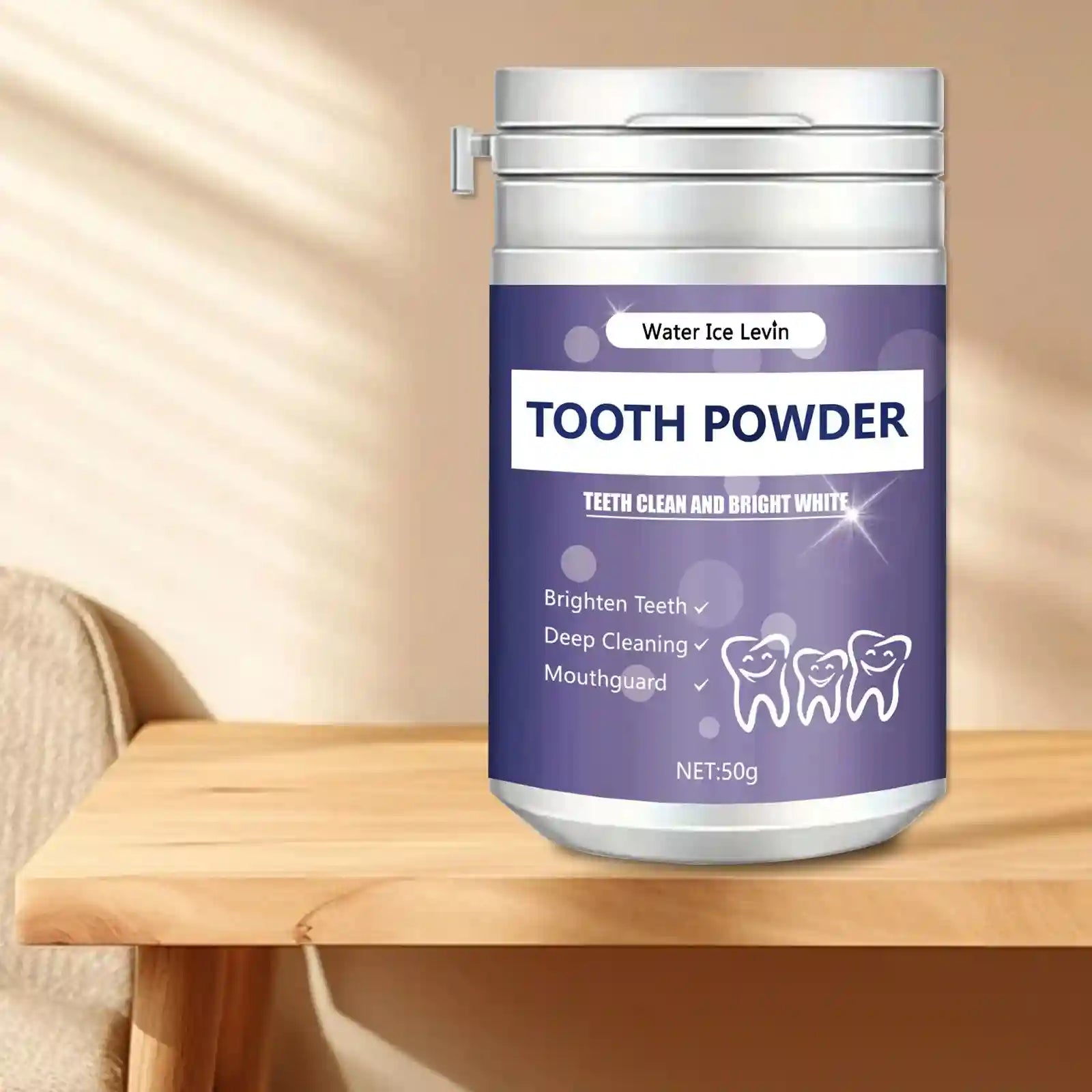 Tidesmit pearl tooth powder for effective teeth whitening and removal of yellow stains for fresh breath