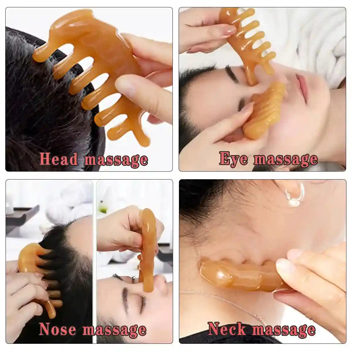 Gua Sha Scraping Massage Tool Set - Face & Body Resin Sculpting Eye Massage Instrument Tidesmit