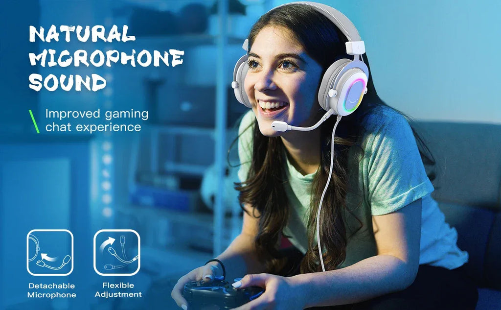 7.1 Surround Sound RGB Gaming Headset with Microphone - Tidesmit Tidesmit