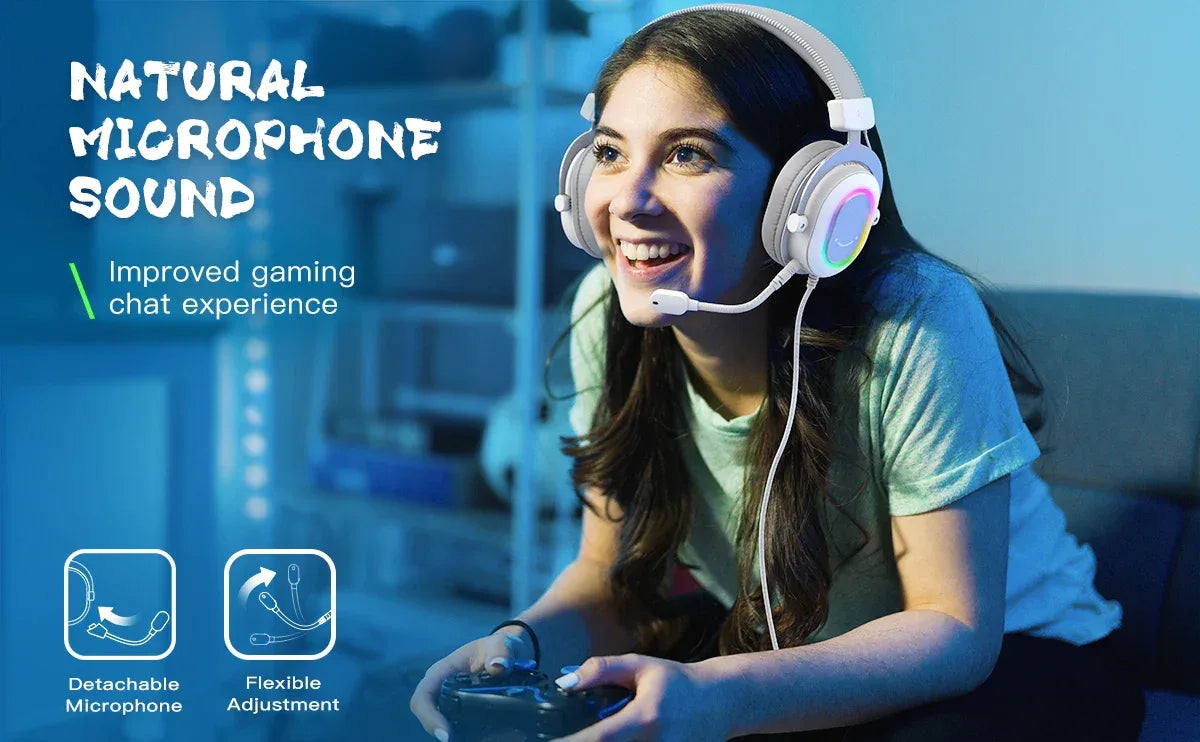 7.1 Surround Sound RGB Gaming Headset with Microphone - Tidesmit Tidesmit