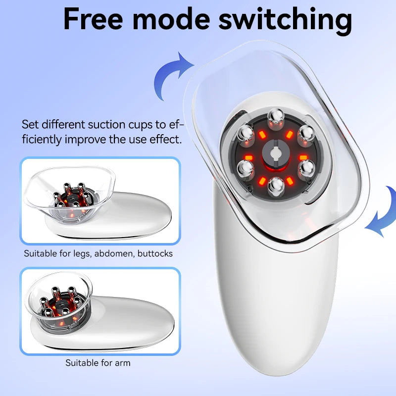 Face and Body Sculpting Electric Massager with Heat Therapy (White) Body Shaping Massage Equipment Tidesmit