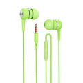 Wired 3.5mm Earbuds with Deep Bass Mic Stereo Sound - Tidesmit green Tidesmit