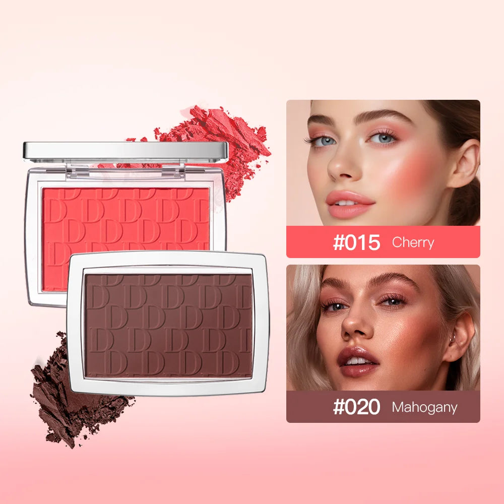 Tidesmit blush matte natural cheek tint texture close-up for waterproof face contouring and brightening makeup