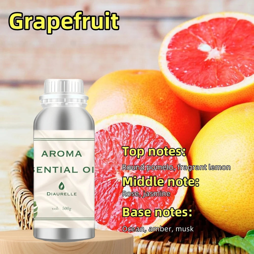 500ML Flower Aventus Essential Oil Home Air Freshener Pure Plant Essential Oil Hotel Room Fragrance Diffuser Oils Air Purifier