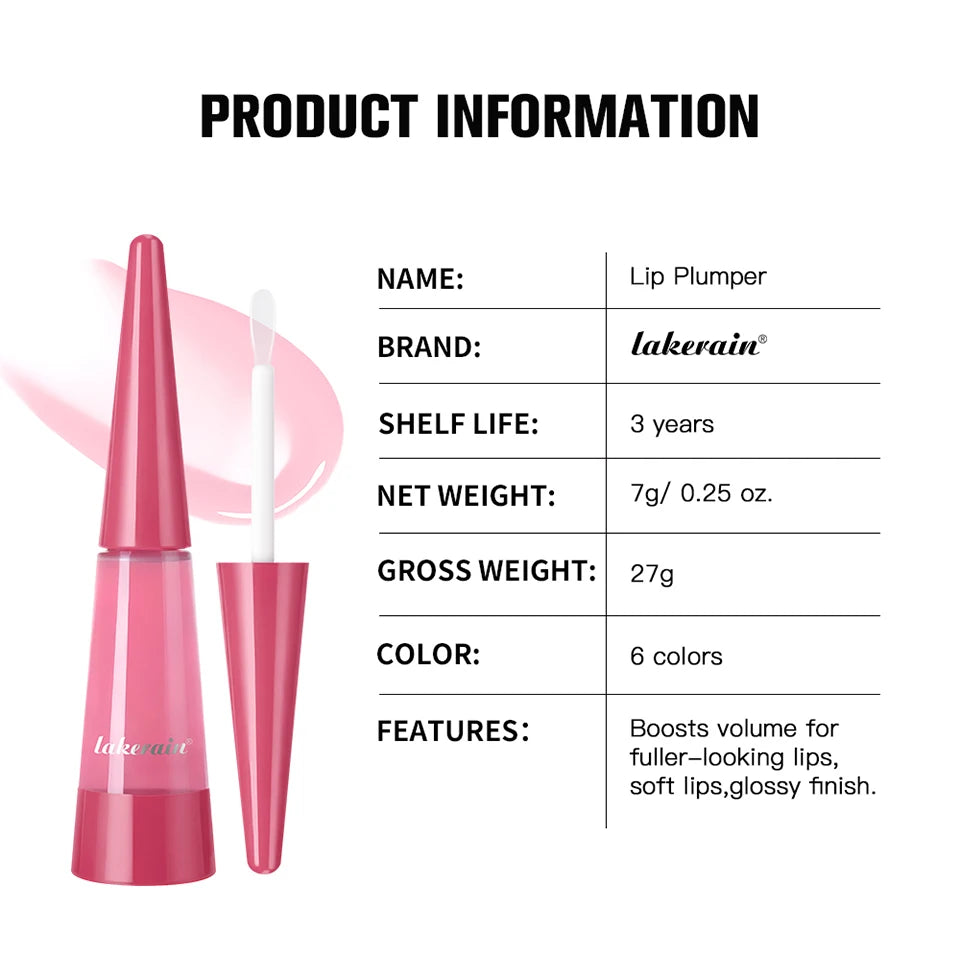 Lip Plumper Gloss – Hydrating Volumizing Oil for Fuller Looking Lips Lip Care Tidesmit