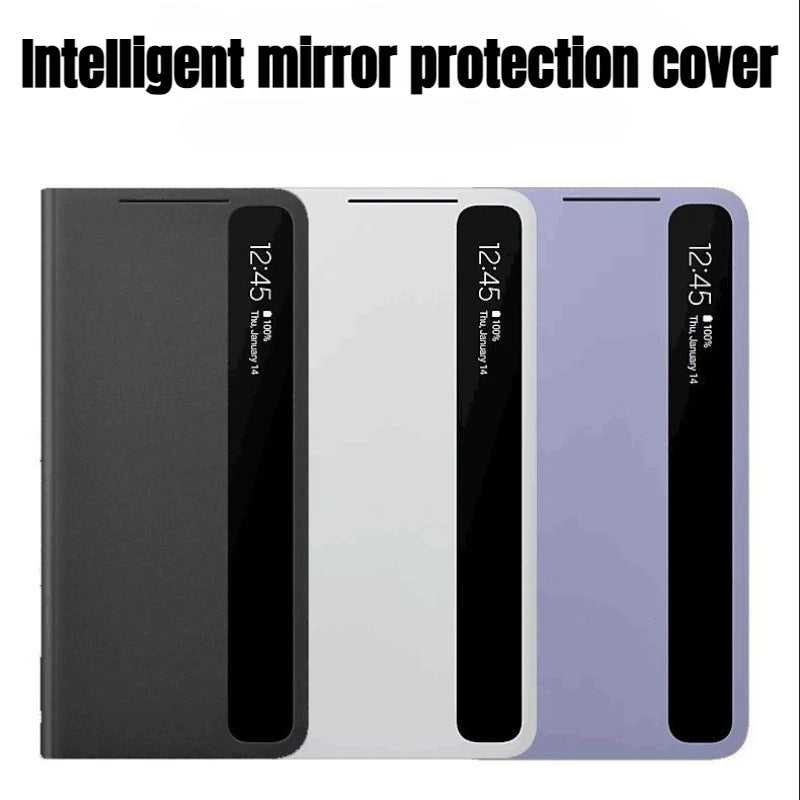 Samsung Galaxy S21 Series Smart Mirror Flip Case - Military-Grade Protection Tidesmit