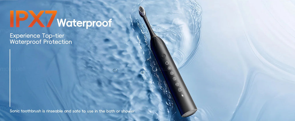 Mornwell Portable Water Flosser with Electric Toothbrush Combo:Gums Care - Brushing & Flossing for Adults, Travel Use, D52 & X3