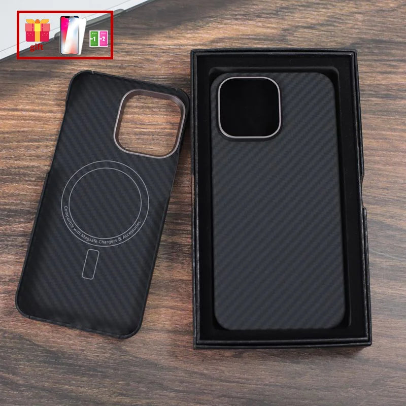 Aramid Fiber iPhone 16 Pro Max Case - Military-Grade Shock Protection 1500ring MAG mo Tidesmit