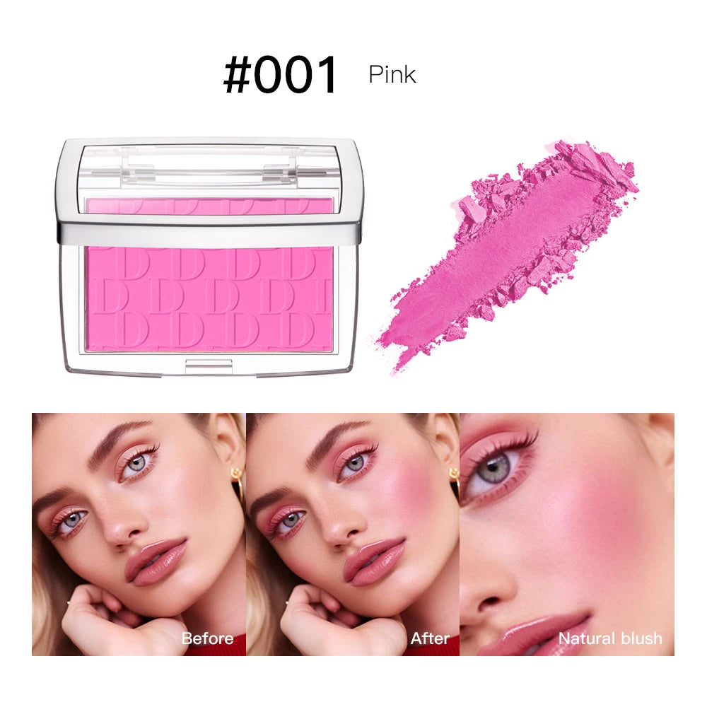 Tidesmit blush matte natural cheek tint texture close-up for waterproof face contouring and brightening makeup