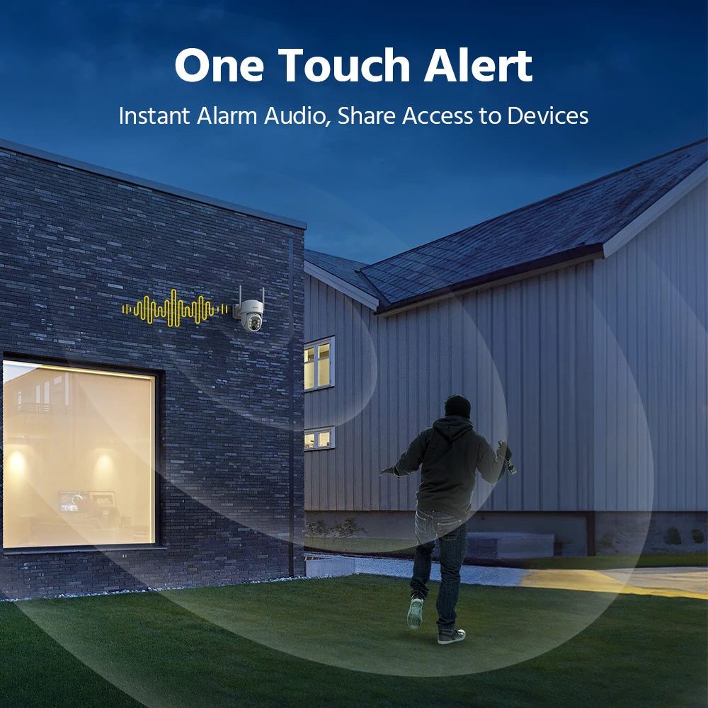 Annke 4MP solar security cameras 4CH Wireless NVR 4mm color night vision camera battery Audio 2.4G 5.8G dual-band WIFI Camera