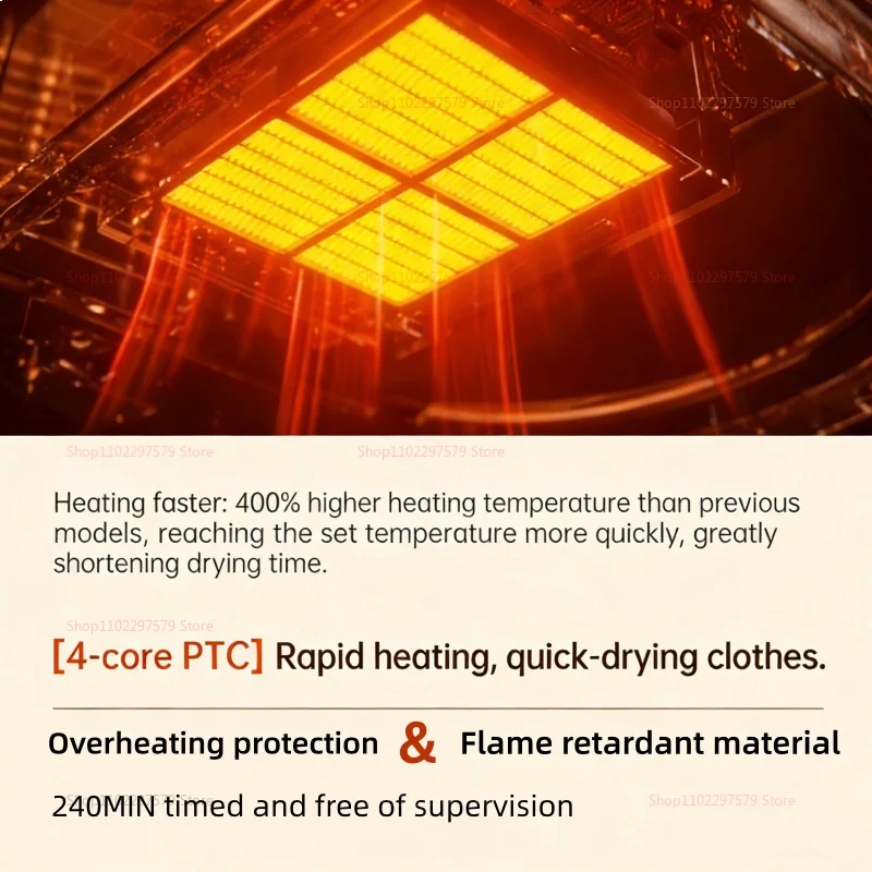 Tidesmit portable electric clothes dryer with space-saving foldable design and dry bag for RVs and small apartments