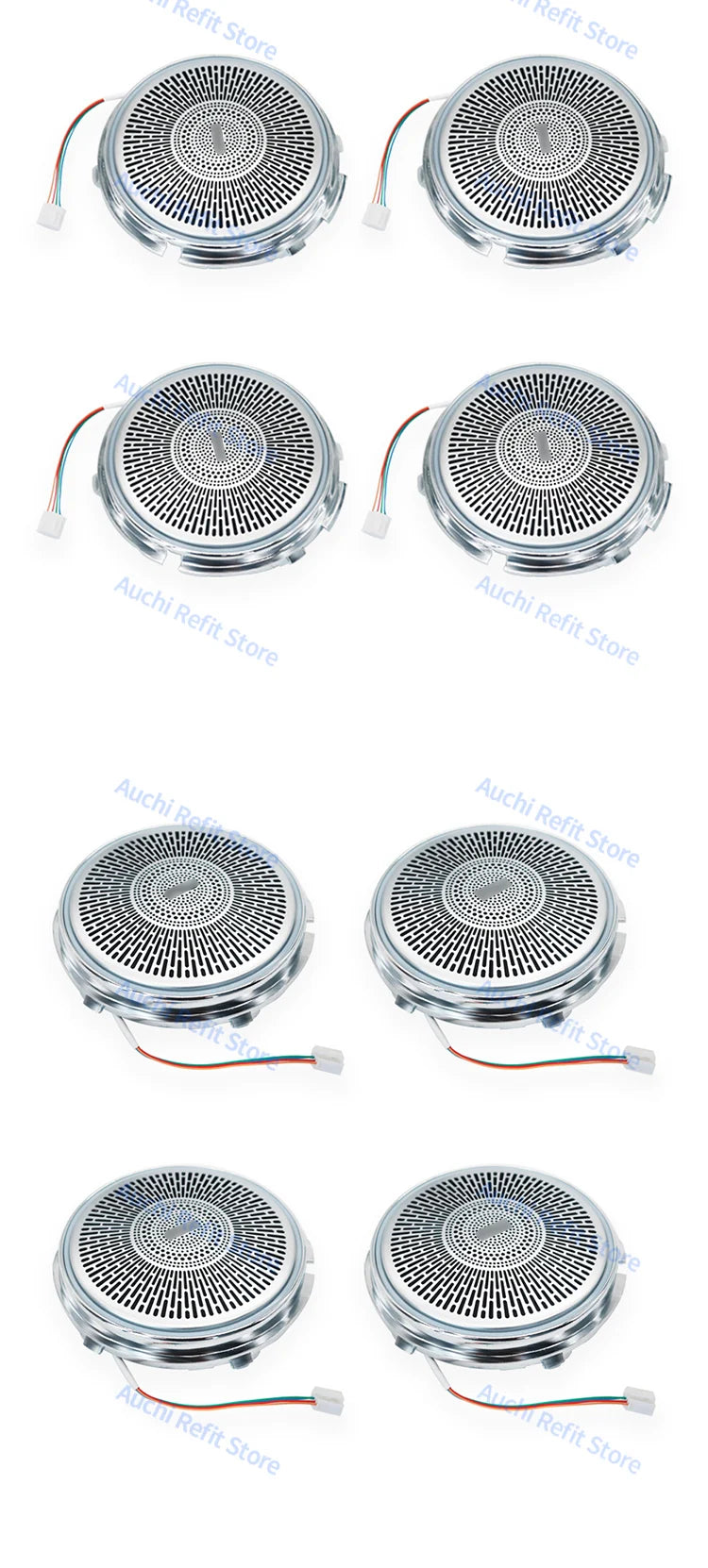 Mercedes Benz LED Speaker Cover Ambient Light - 64 Color Interior Trim Tidesmit