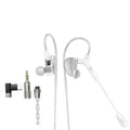 Tidesmit Wired Gaming Earbuds | Hybrid Dual Driver HiFi IEMs | Silver CVJ Assassin Sliver Tidesmit