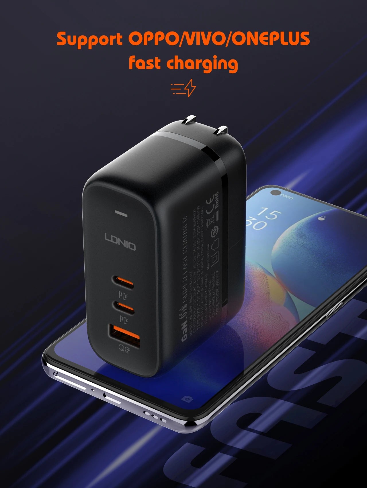 140W GaN USB C Charging Station 6-Port Hub for Universal Travel Tidesmit