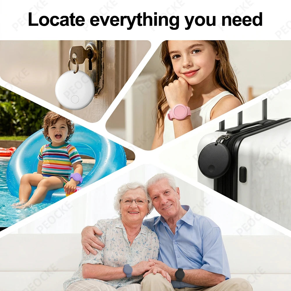 Waterproof Smart Tag Bracelet for Kids-Soft Silicone For Android Tracker Tag With Watch Band Case Cover, Lightweight GPS Tracker