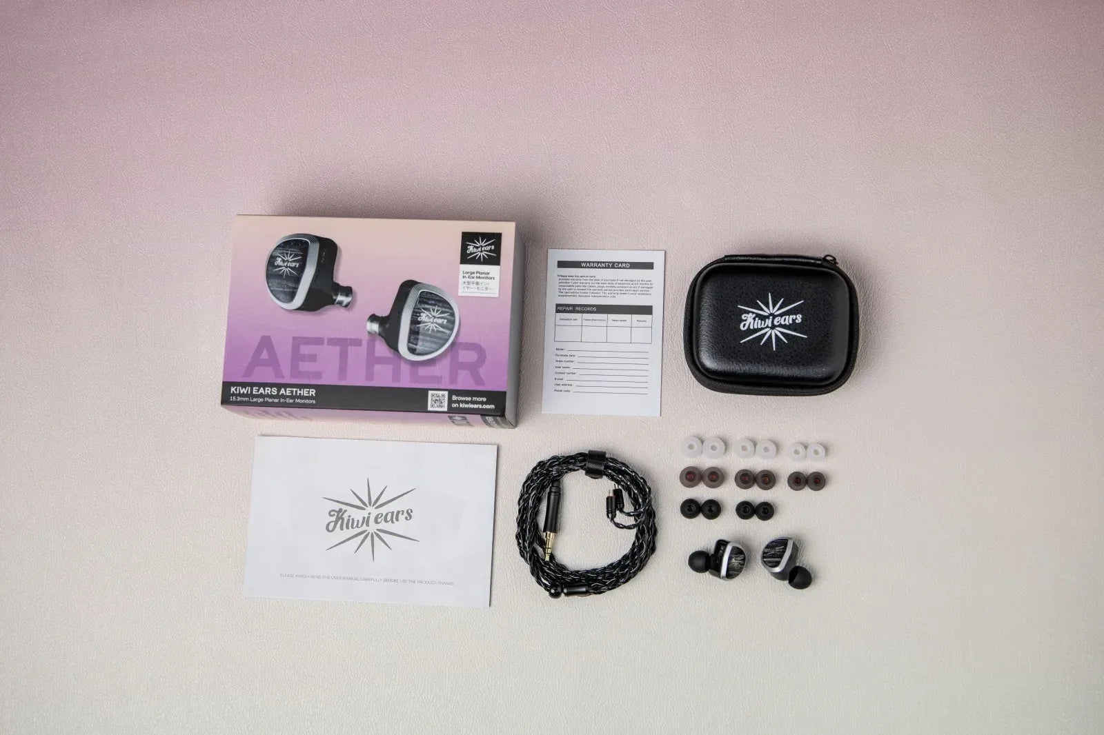 Kiwi Ears Aether Planar IEMs: 15.3mm Driver Gaming Audio | Tidesmit Tidesmit